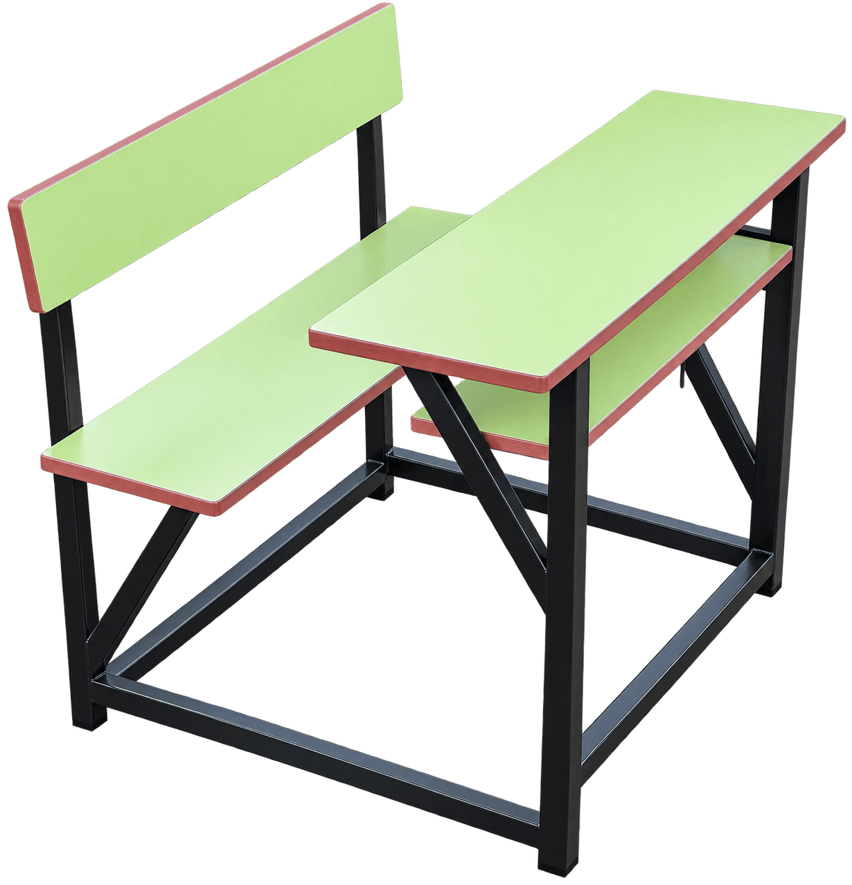 Diagonal-Braced Nursery School Dual Desk