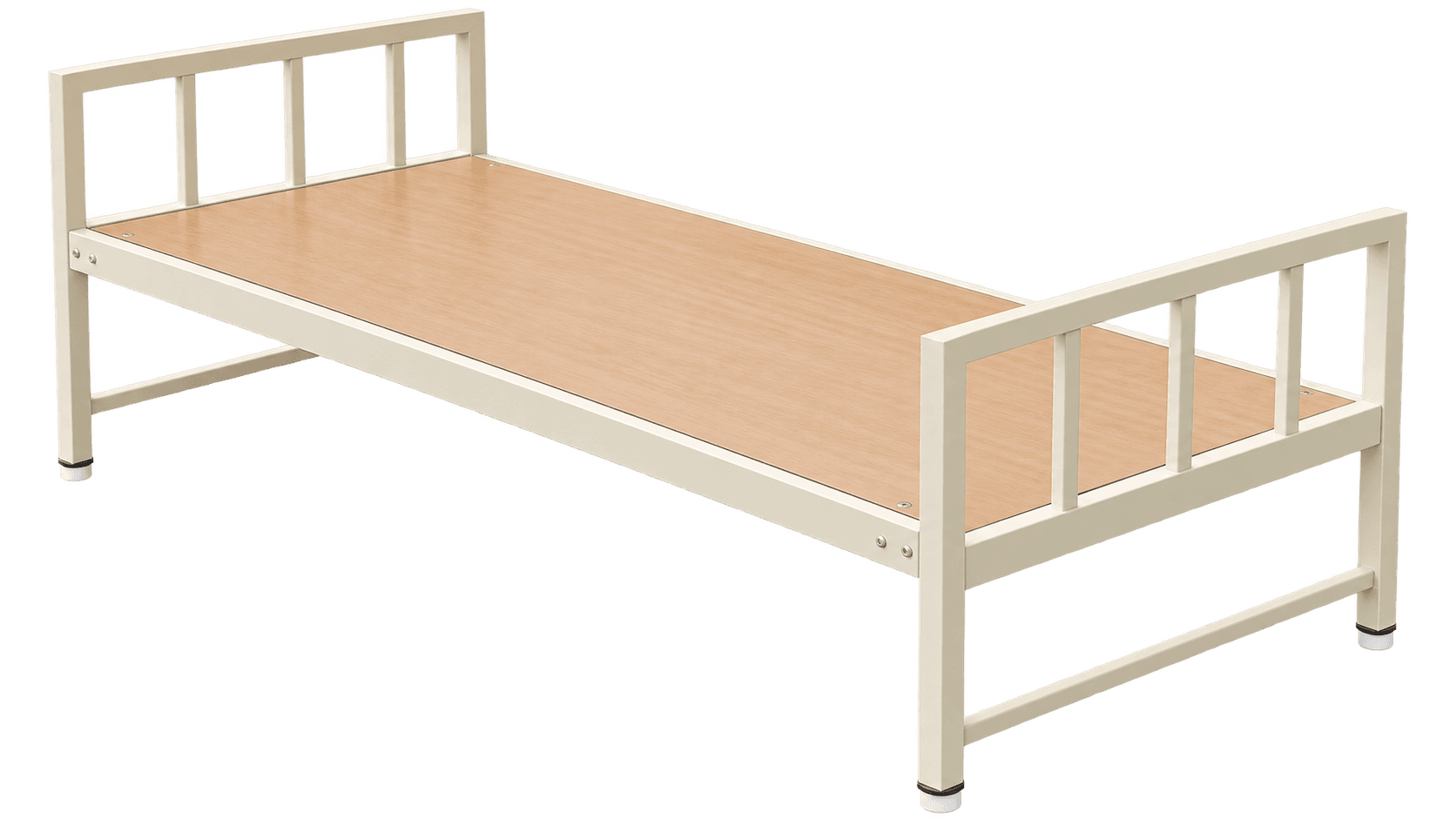 Square-Tube Spindle Single Metal Bed