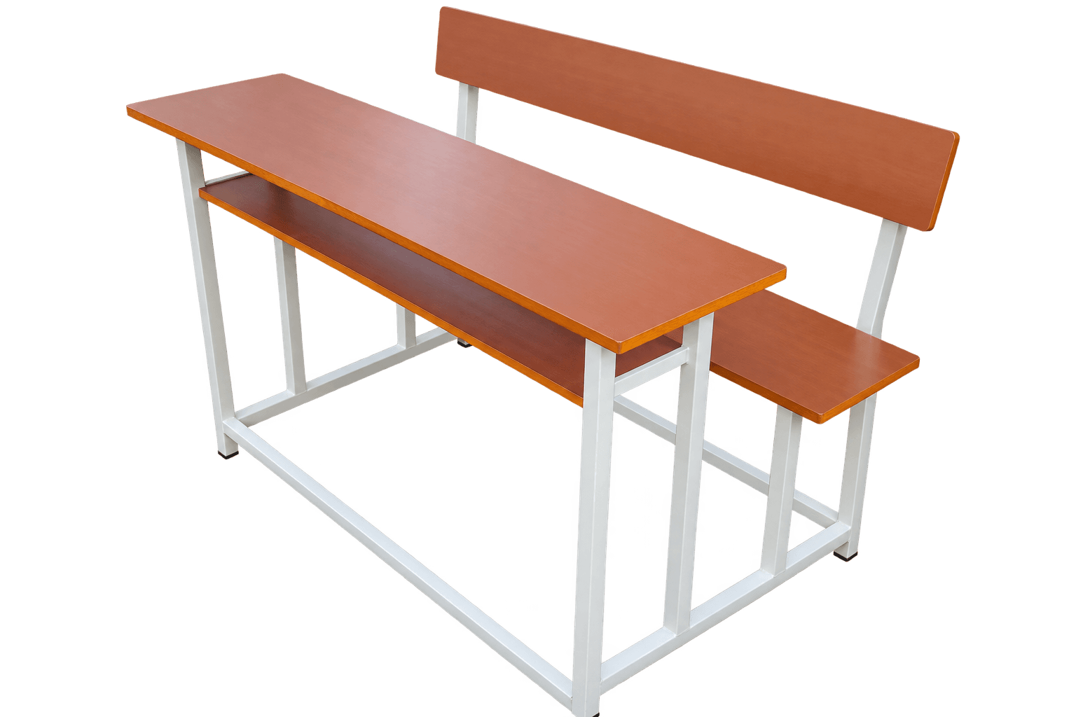Classic Integrated Two-Seater Dual Desk Bench
