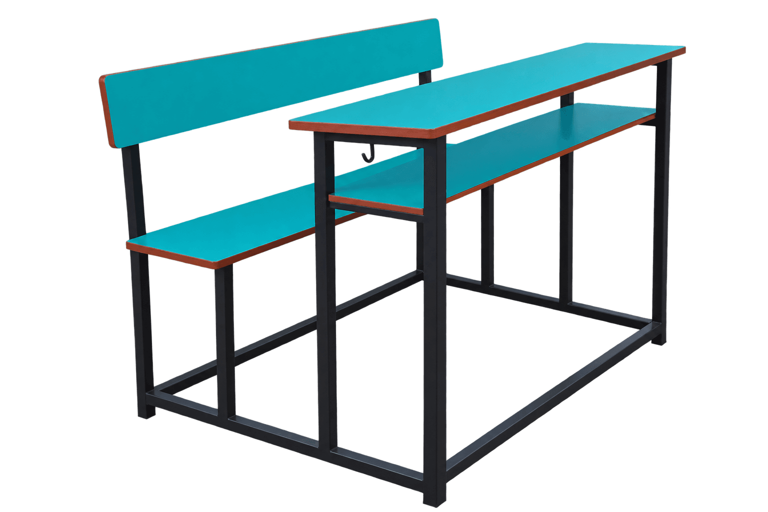 Dual Desk Bench with Side Bag Hook